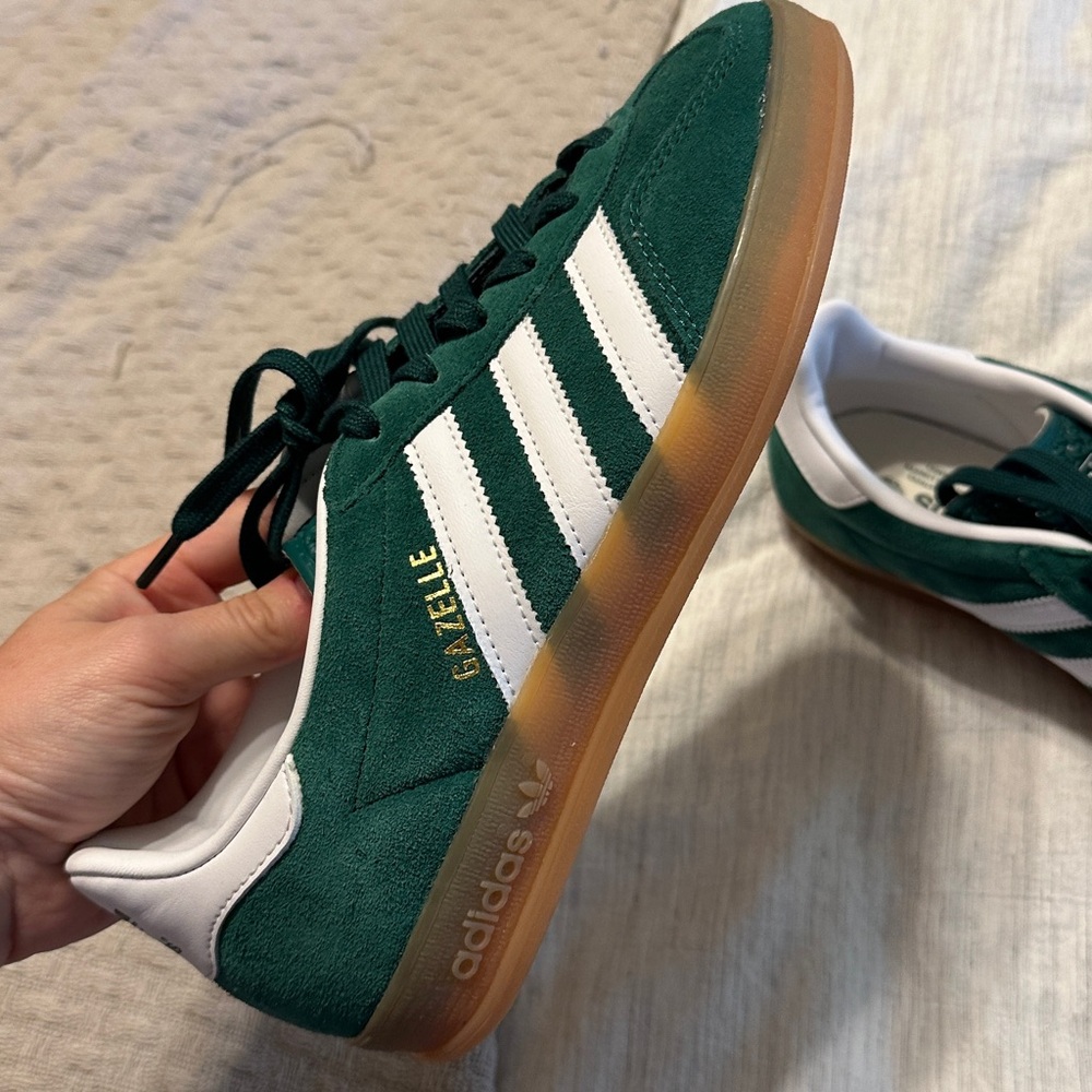 Adidas Gazelle Indoor Green Suede Sneakers